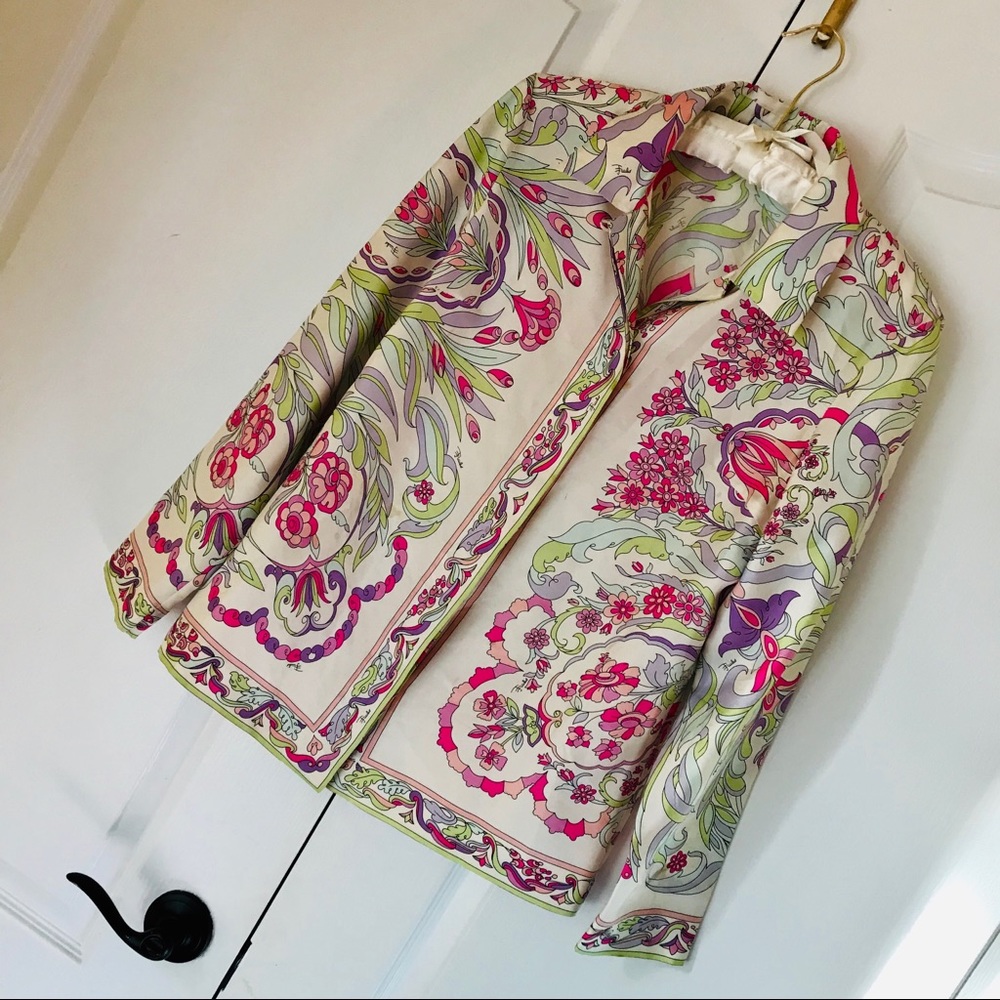 EMILIO PUCCI ⚜️ SILK BLOUSE SZ 38 (SZ SMALL-XS)